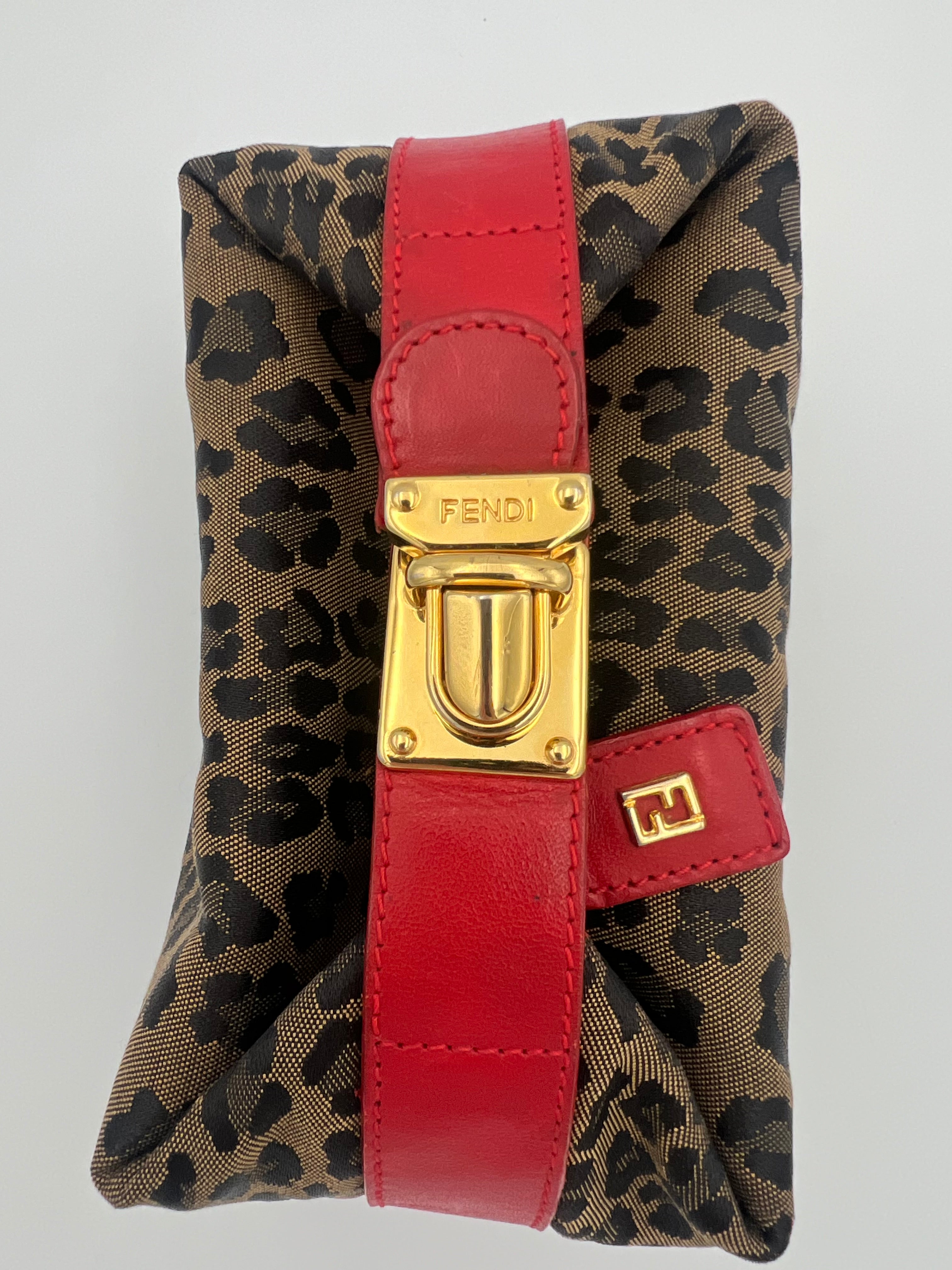 Fendi Leopard Clutch/Pouch