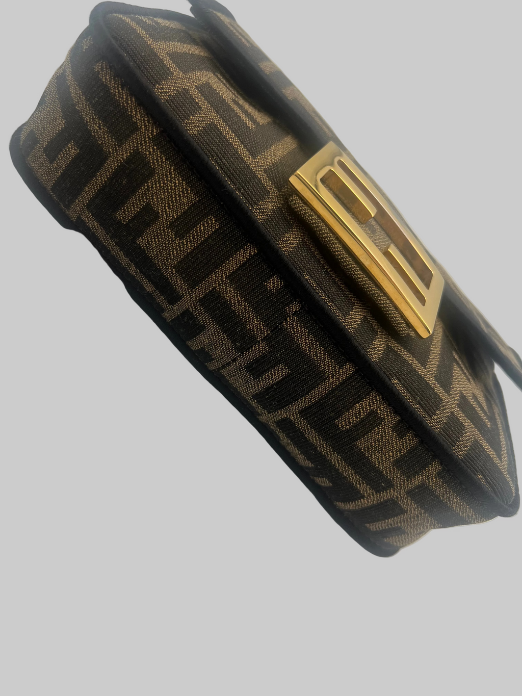 Fendi Fabric Jacquard FF 1974 Mini Baguette
